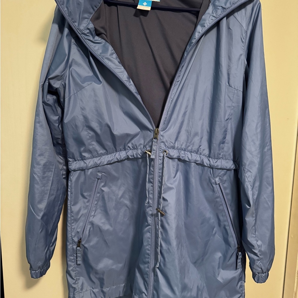 Columbia Navy Blue Sports Windbreaker Jacket